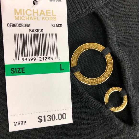 Michael Michael Kors Sweater Large Black - Picture 3 of 13